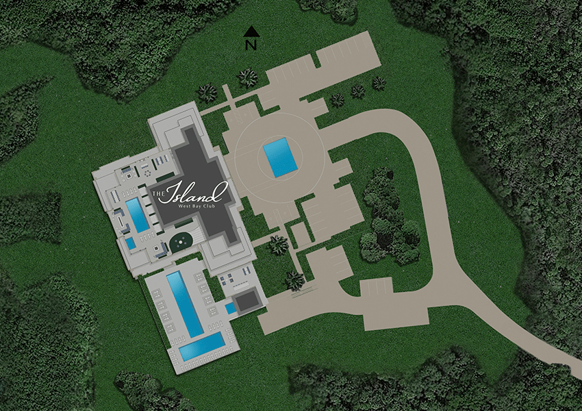site plan of the island