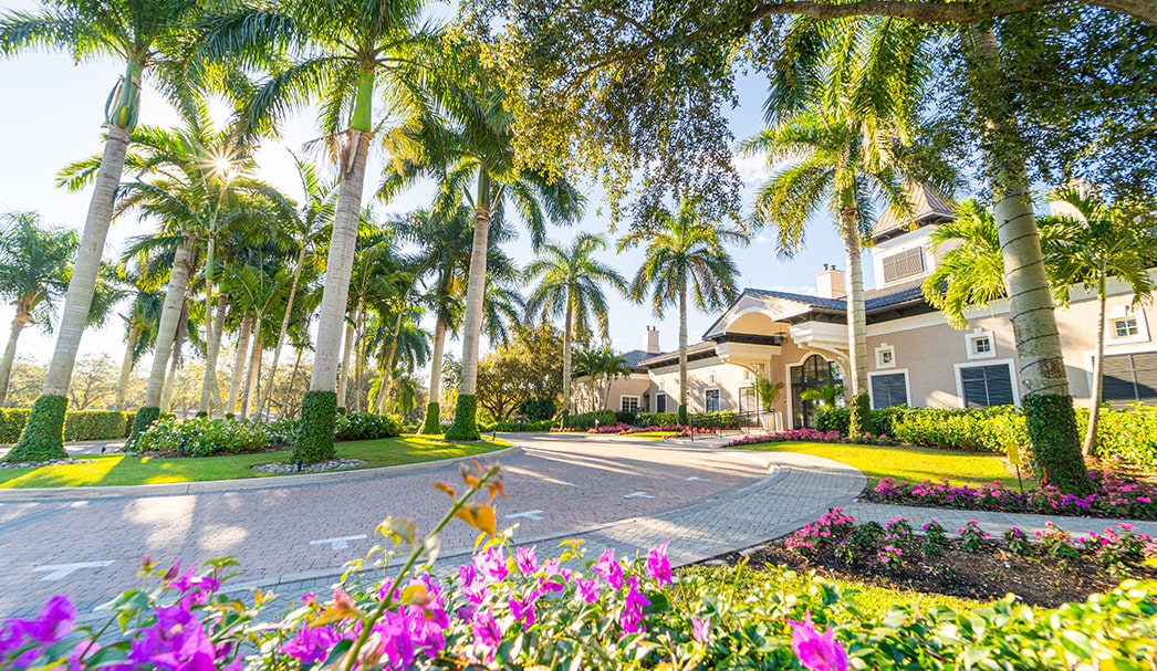 entrance to the island at west bay clubhouse