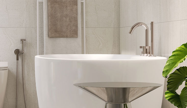 luxurious bathroom finishes