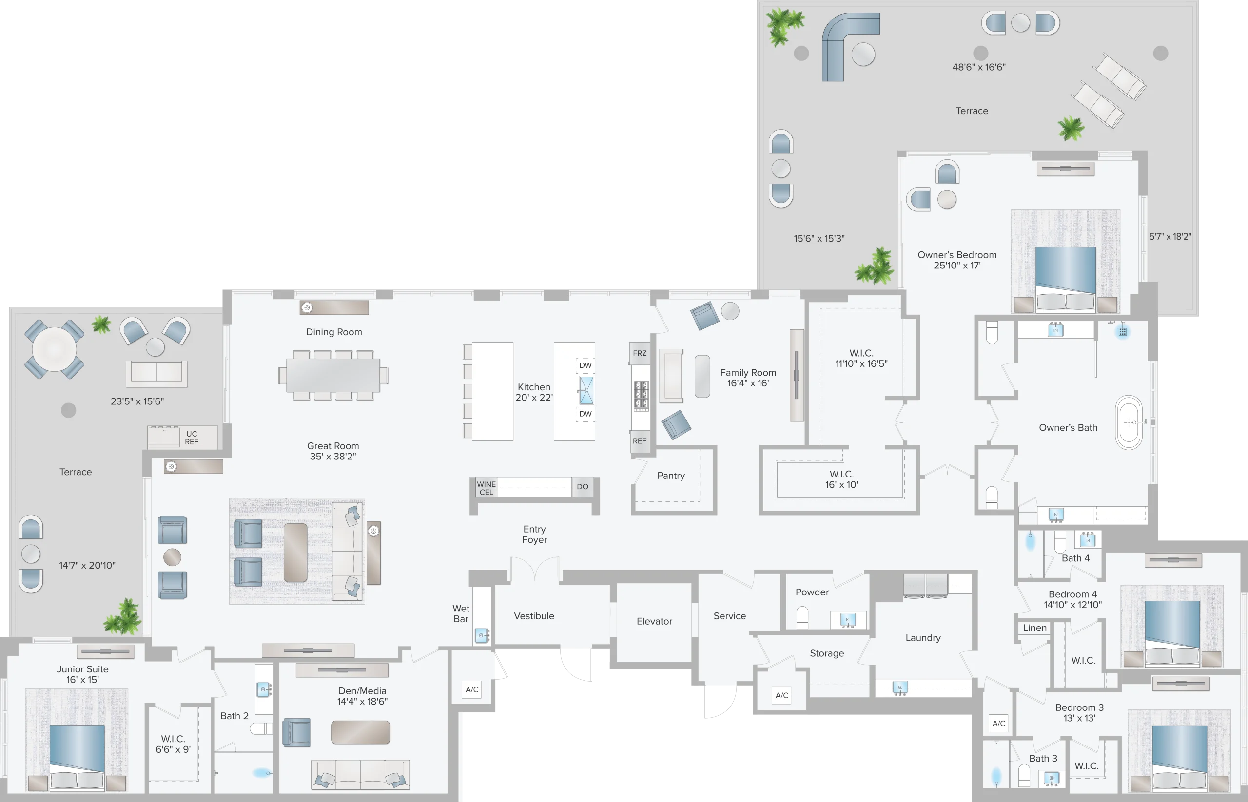 Penthouse 02 - Floorplan Image