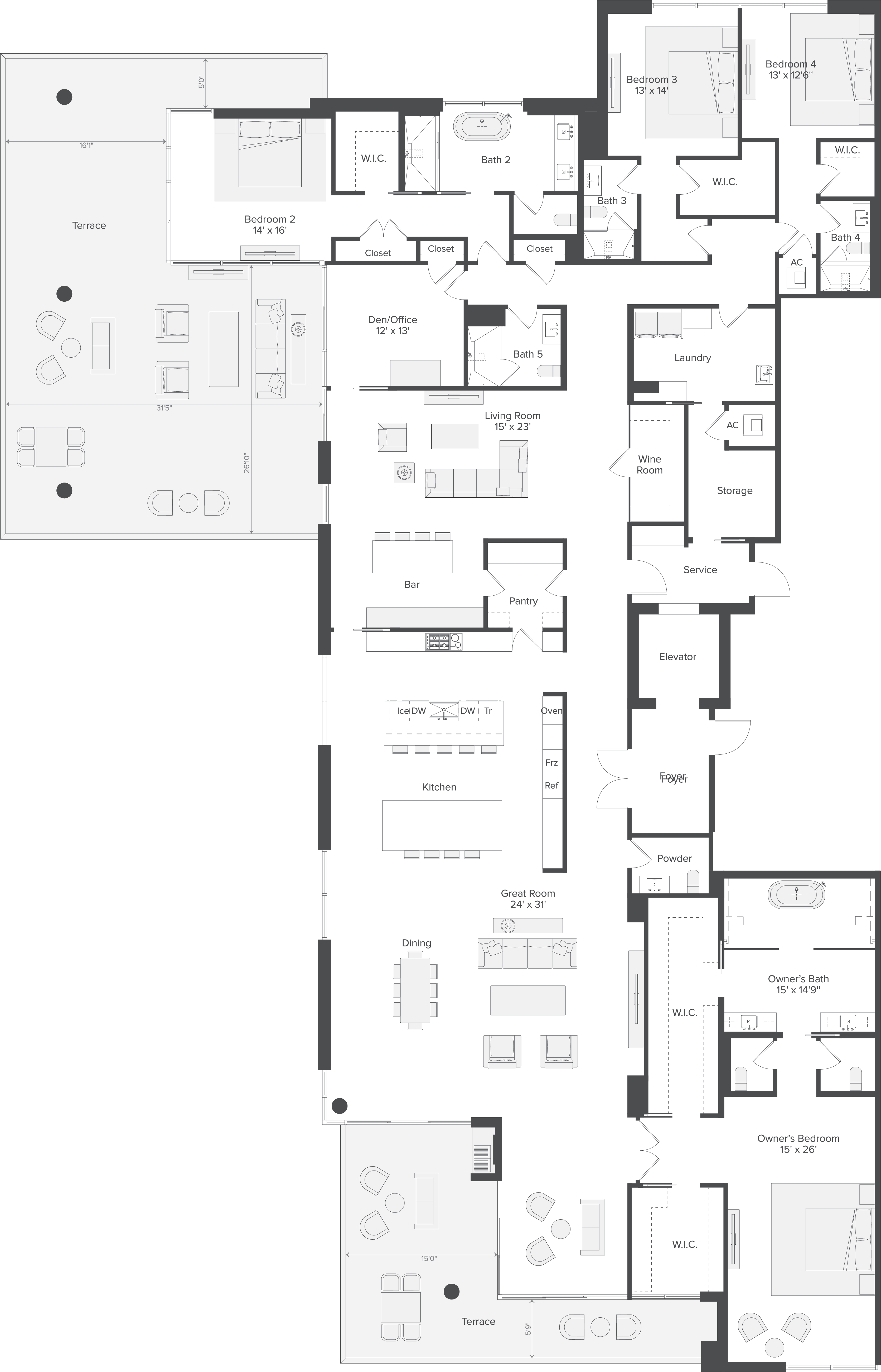 Penthouse B - Floorplan Image