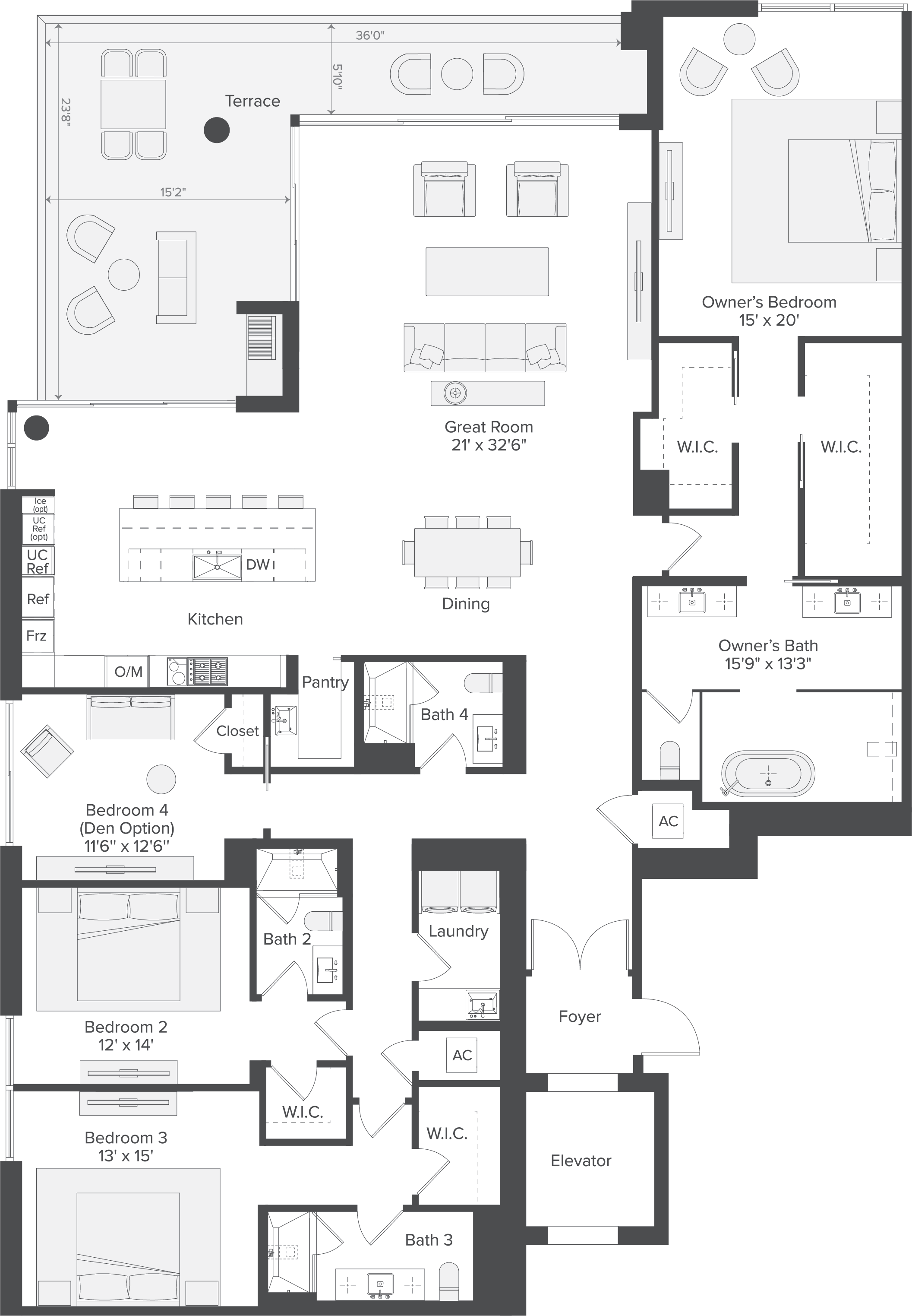 Penthouse 01 - Floorplan Image