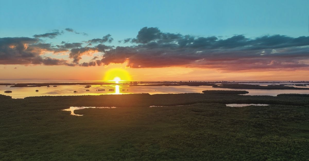 Island West Bay Sunset Over The Horizon