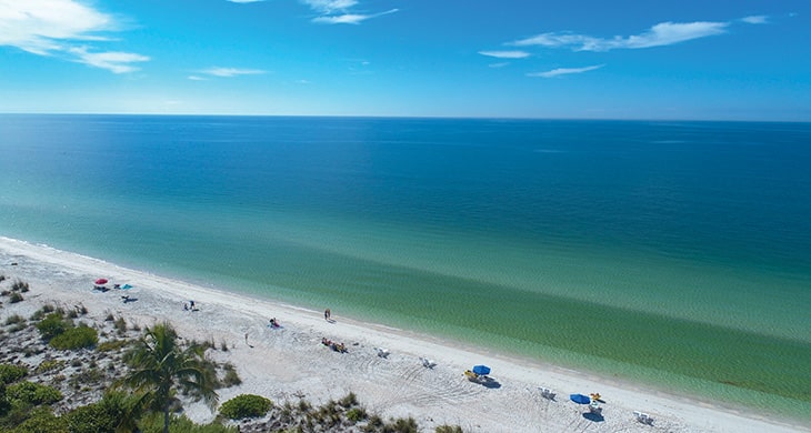 Aerial of estero waterway