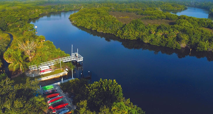 aerial of local nature preserve