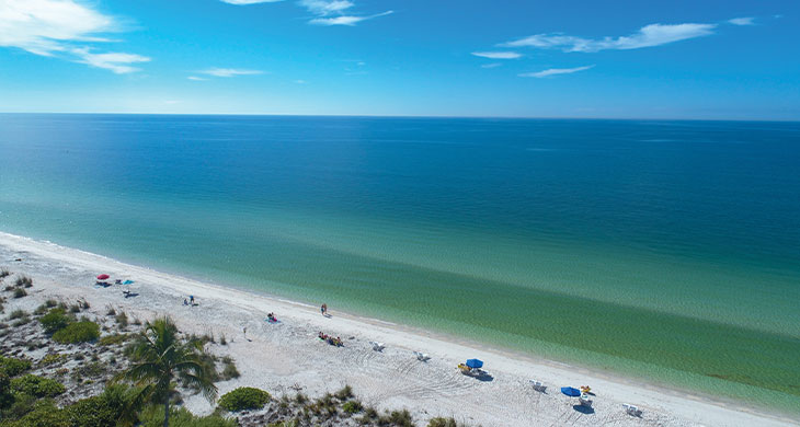 beach near Florida condominium island at west bay