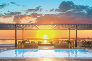 the-island-rooftop-pool-at-sunset 