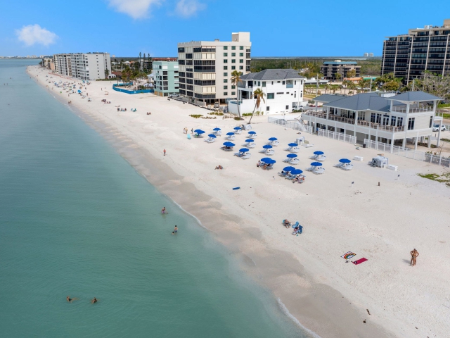 aerial of beach