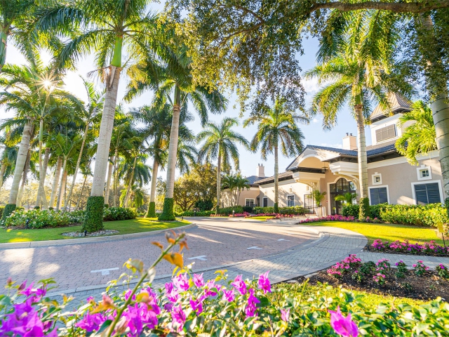 entrance at clubhouse