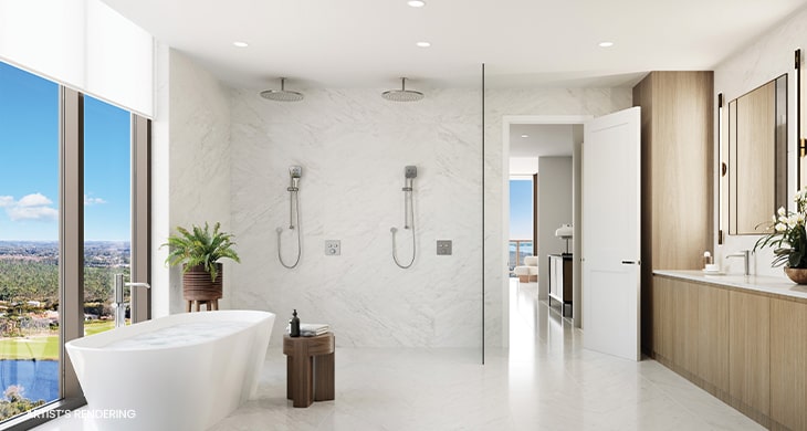 The Island at West Bay Bathroom Rendering