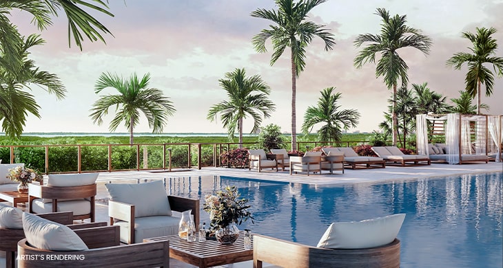 The Island at West Bay Pool rendering