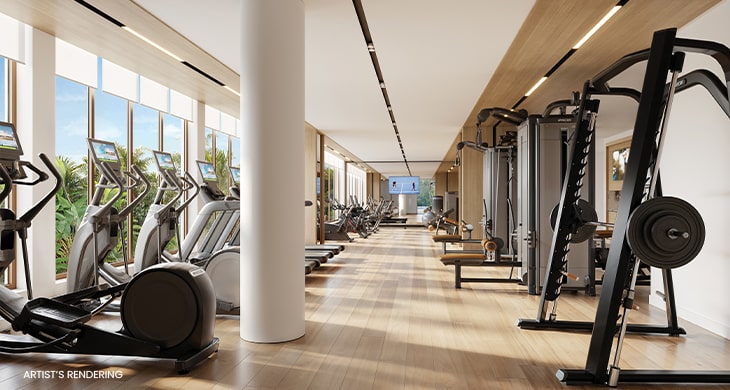 Island West Bay Fitness Center Rendering